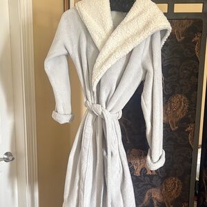 Victorias secret Cozy blue Hooded Robe